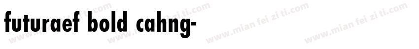 futuraef bold cahng字体转换